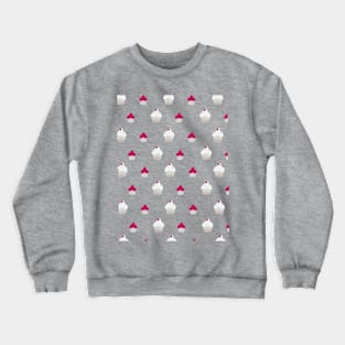 Cute Cupcake Pattern Crewneck Sweatshirt